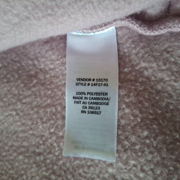 Northern Reflections Fleece Zip-Up Jacket - Gray Pink - Women's M - Picture 4 of 7